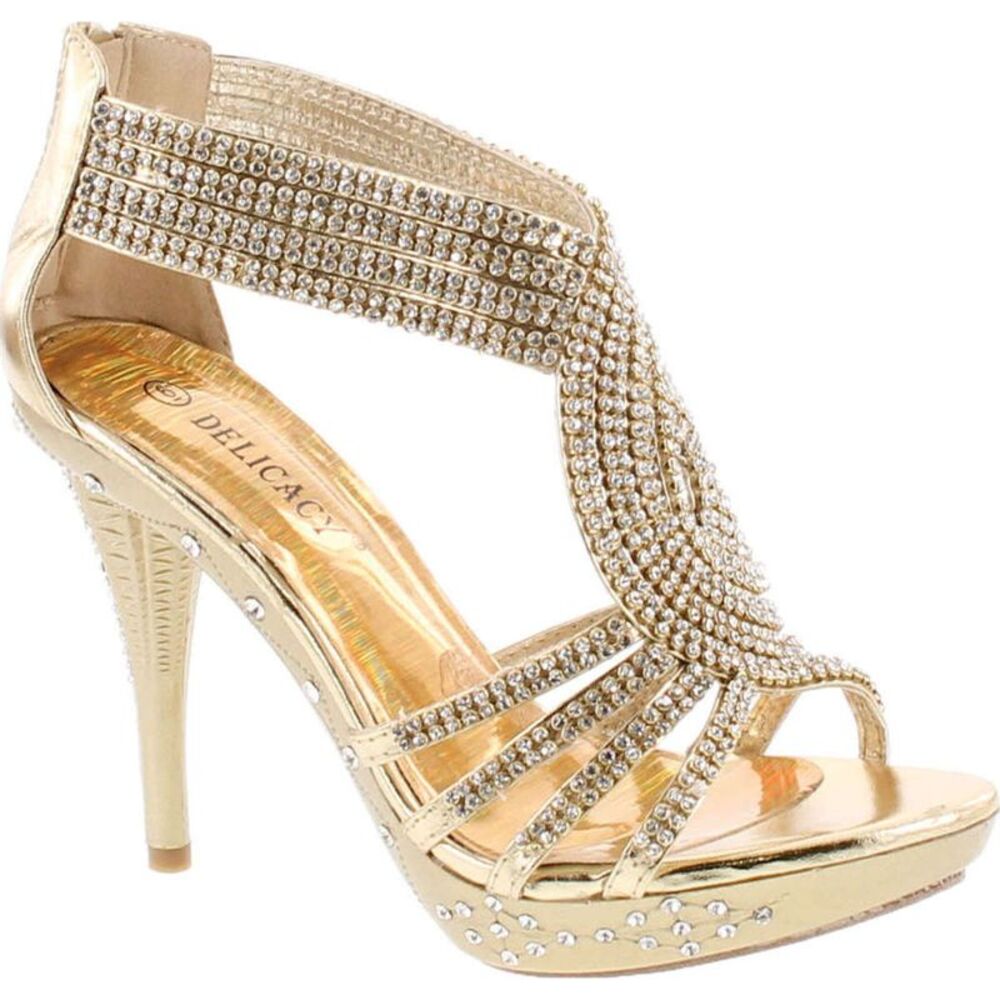 Fabulous Delicacy-07 Gold Gold Womens pumps-shoes 6.5 NEW